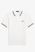 M3600 Snow White / Burnt Red / Navy - Polo