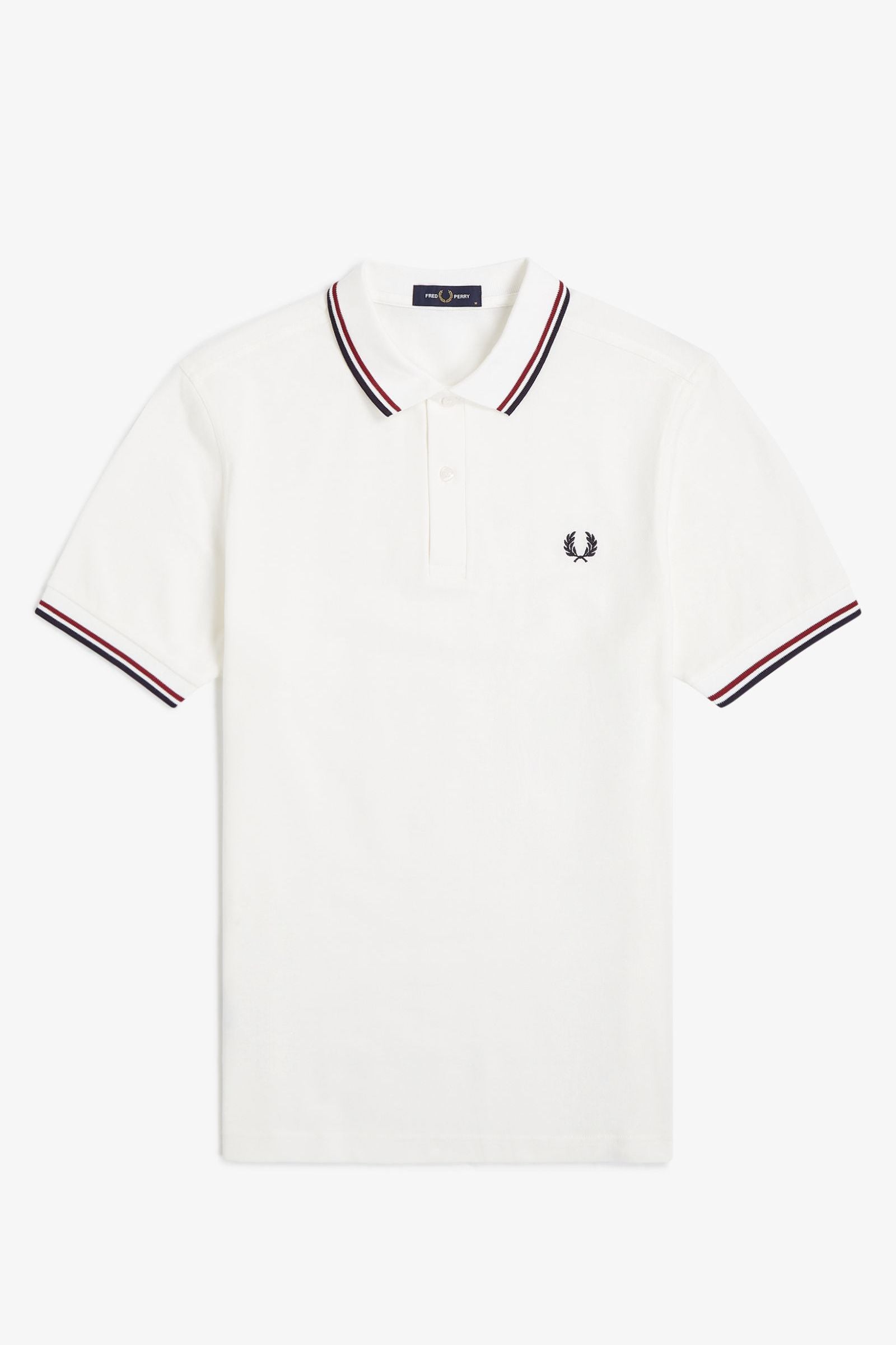 M3600 Snow White / Burnt Red / Navy - Polo
