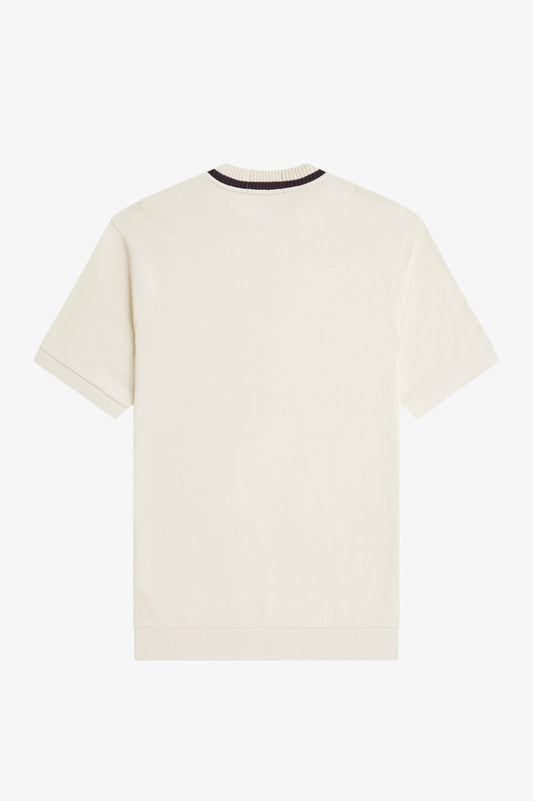 M7 170 Light Ecru / Black Crew Neck Piqué - T-Shirt
