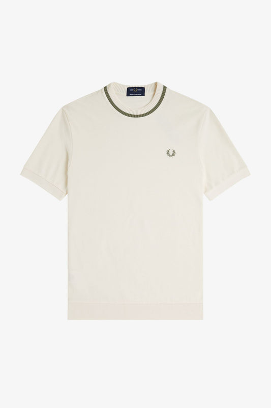 M7 Light Ecru Crew Neck Piqué - T-Shirt