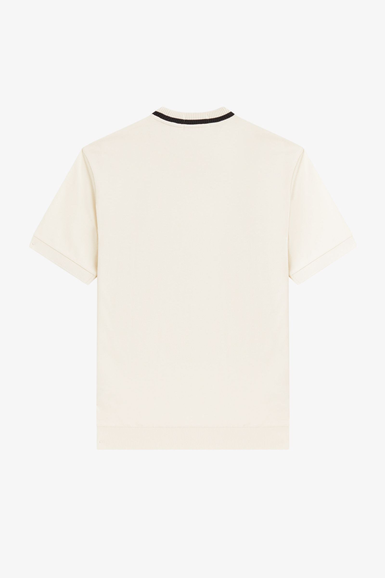 M7 91B Ecru Crew Neck Piqué - T-Shirt
