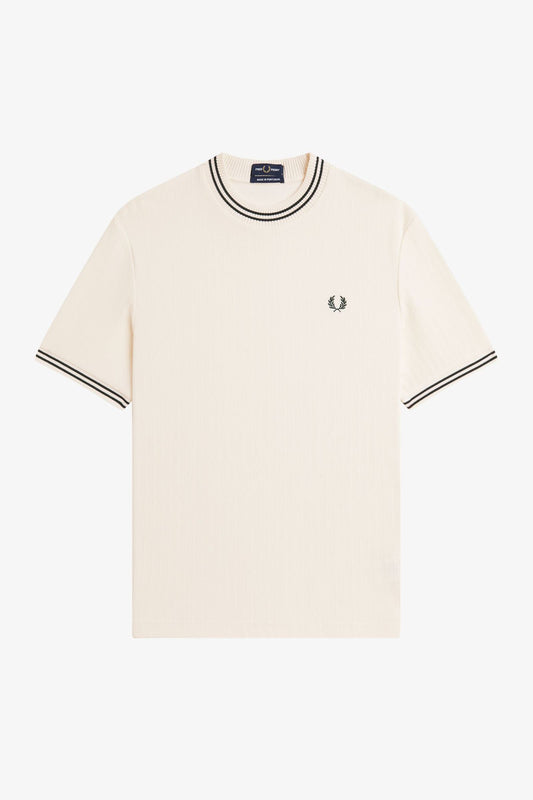 M8679 Ribbed Jersey Ecru - T-shirt