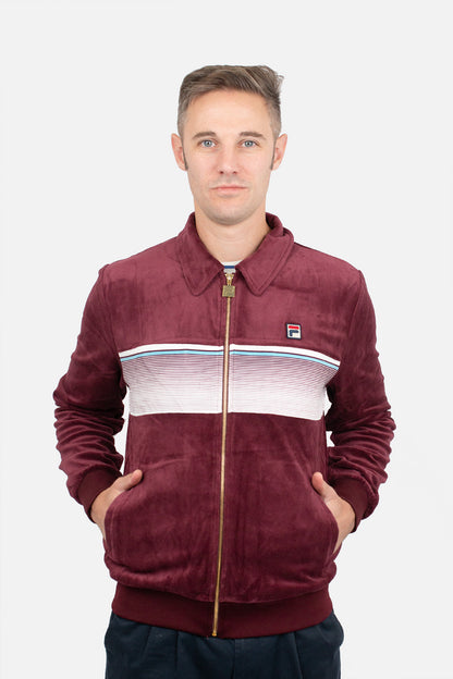 Malakai Stripe Velour - Track Top