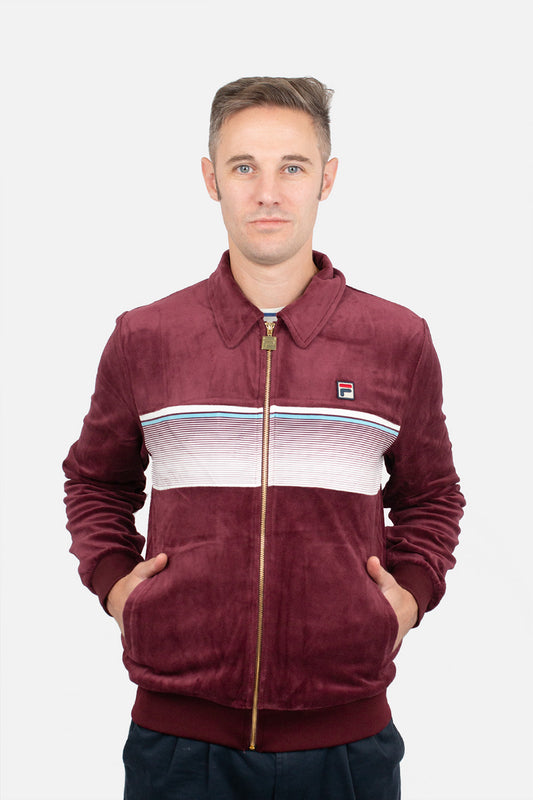 Malakai Stripe Velour - Track Top
