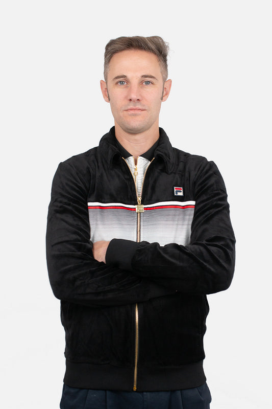 Malakai Stripe Velour - Track Top