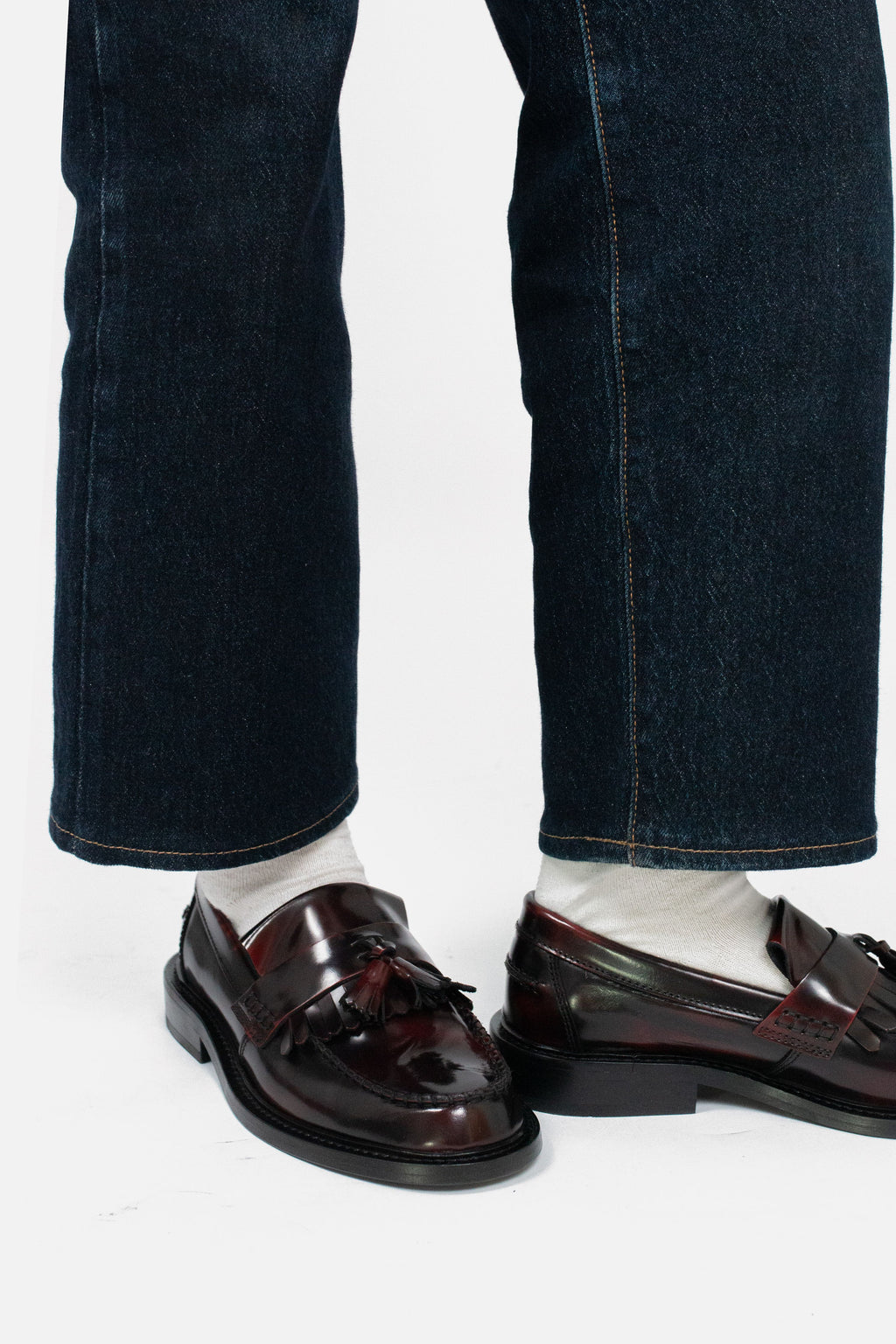 'The Rita' Hi-Shine Oxblood - Tassel Loafer