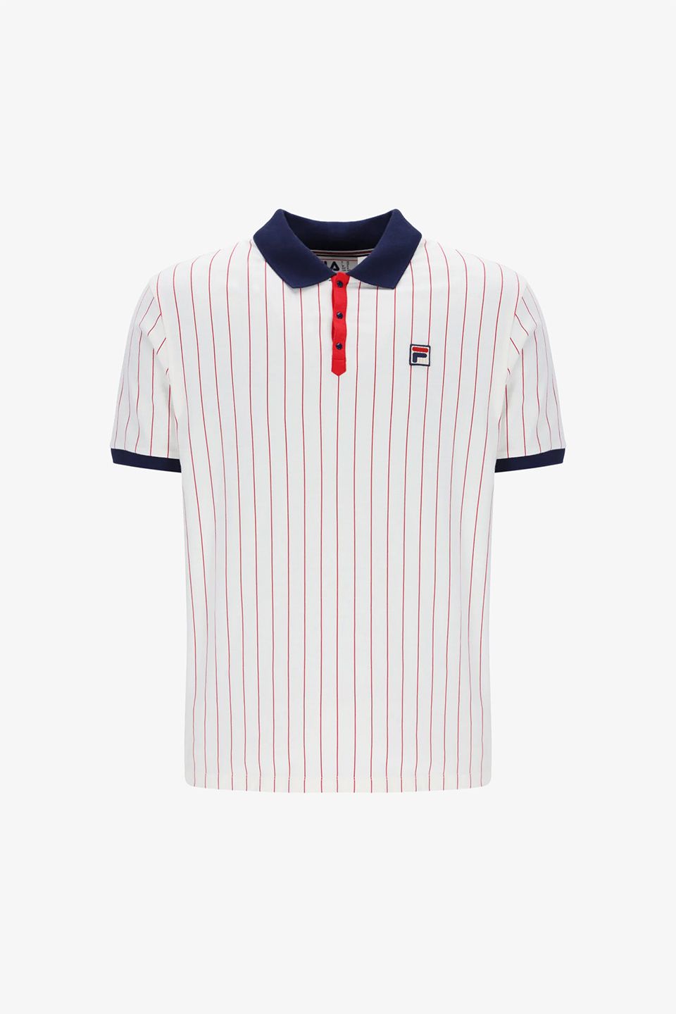 BB1 Classic Vintage Striped 100 White / Navy / Red - Polo