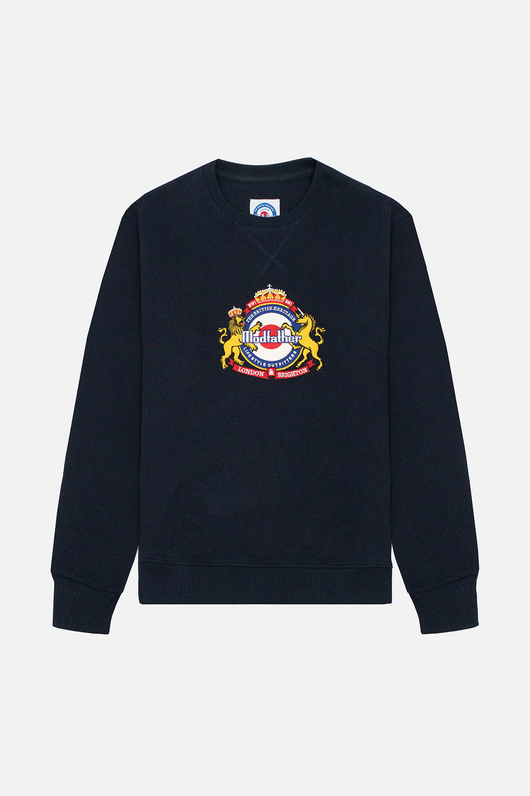 Classic Crest Logo Crew Neck - Sweatshirt