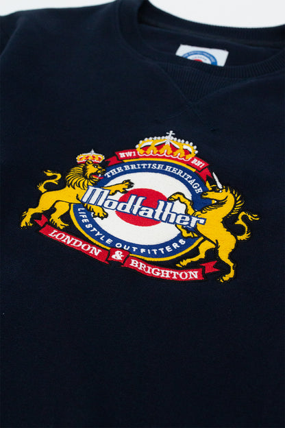 Classic Crest Logo Crew Neck - Sweatshirt