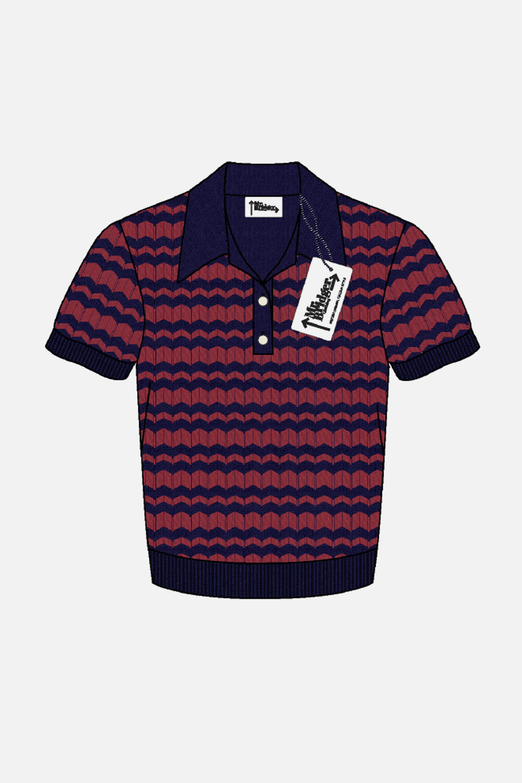 Supremes Fine Gauge Navy - Polo Knit