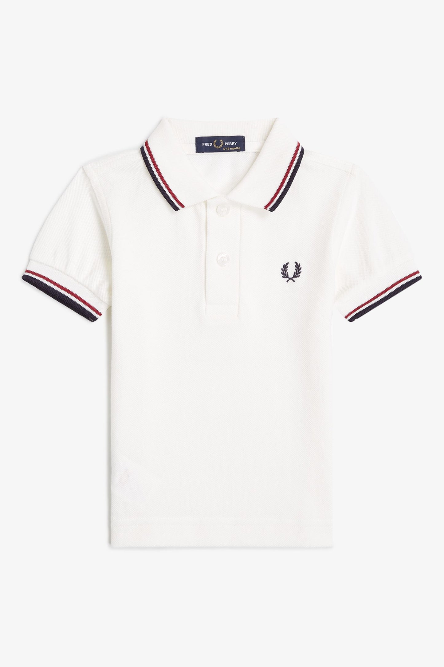 SY1225 Kids “My First Fred Perry” White Twin Tipped - Polo Shirt