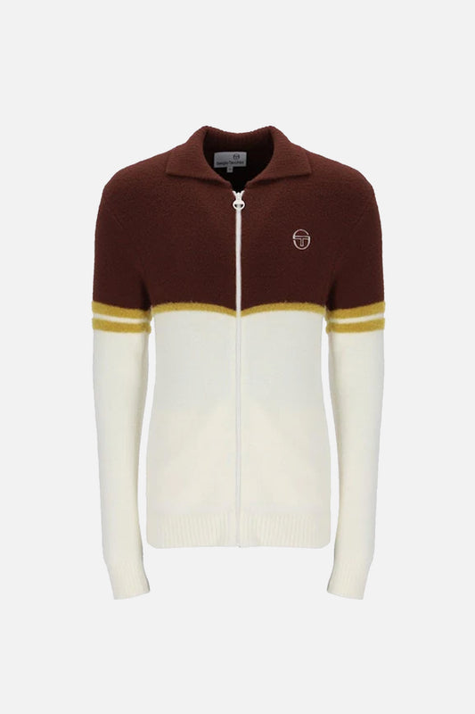 Orion Bitter Chocolate / Arrowwood / Gardenia Brushed Knit - Track Top