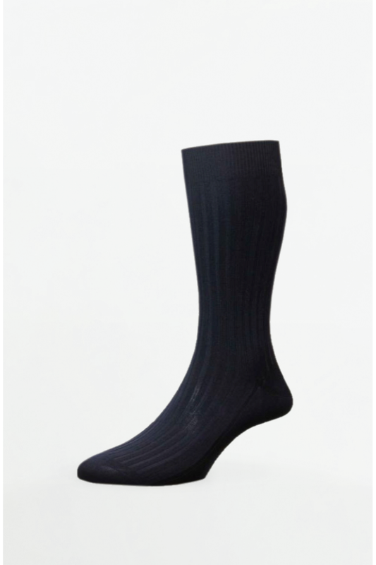 Danvers Cotton English Made Navy - Socks