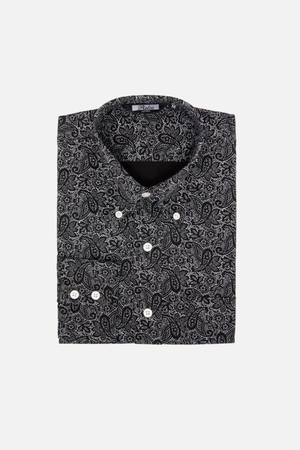 Paisley Black / White - Shirt