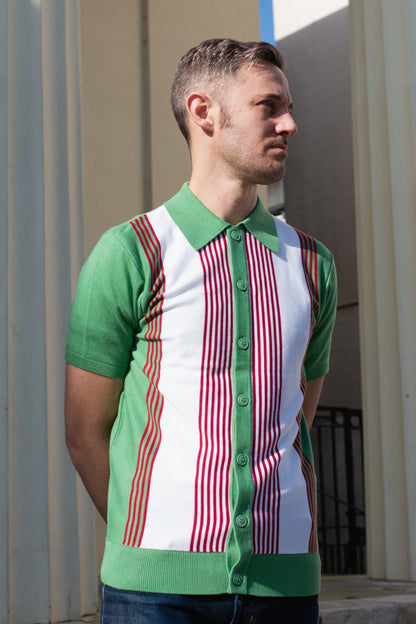 Paulie Stripe Verde - Knit
