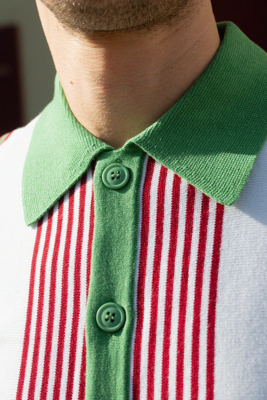 Paulie Stripe Verde - Knit