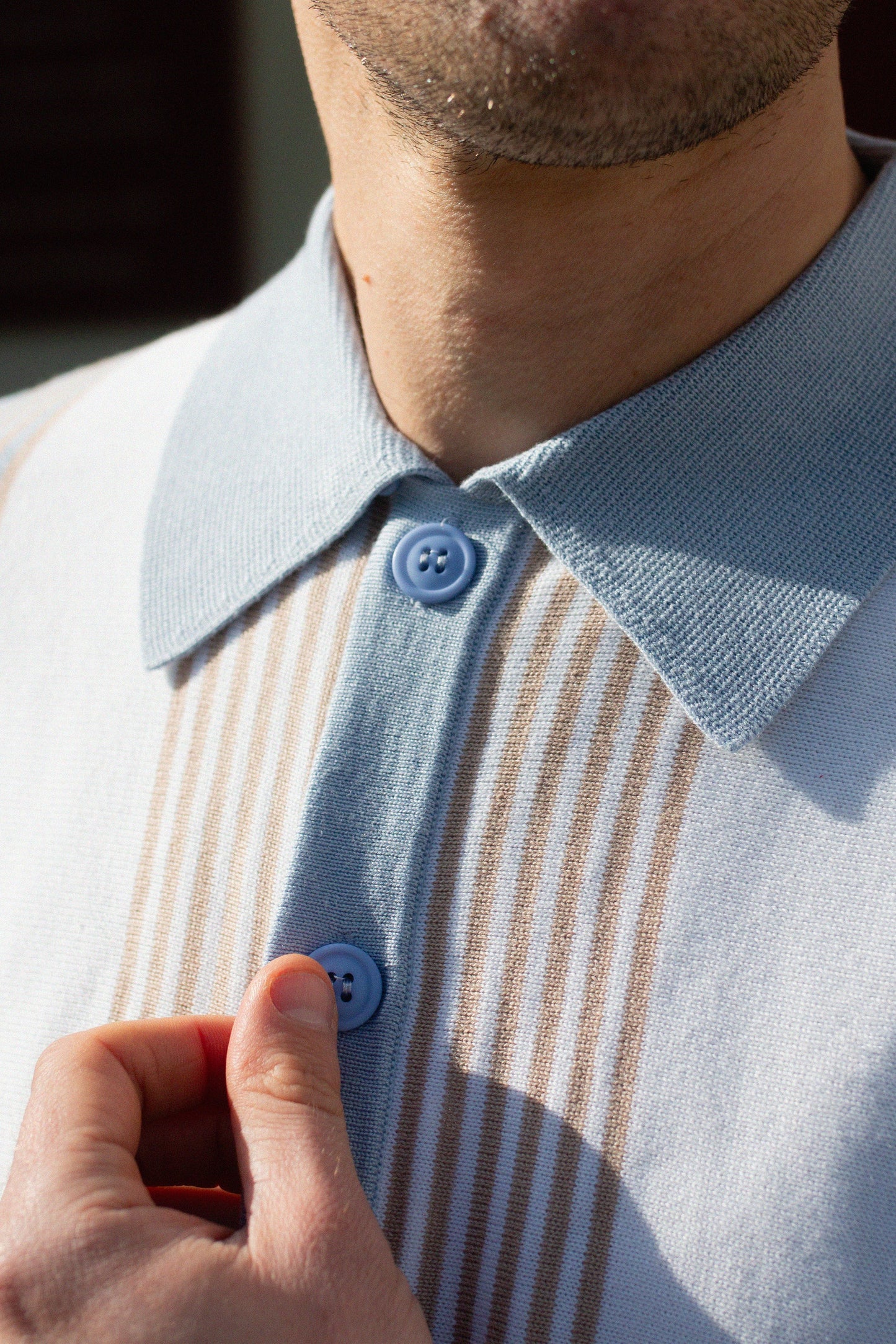 Paulie Stripe Sky - Knit