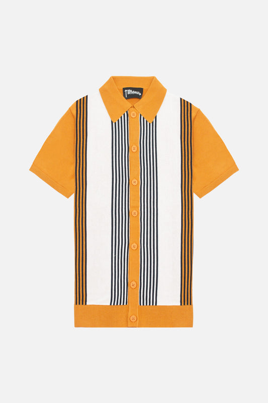 Paulie Stripe Mustard - Knit