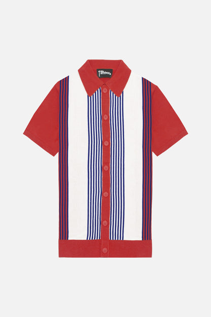 Paulie Stripe Cherry - Knit