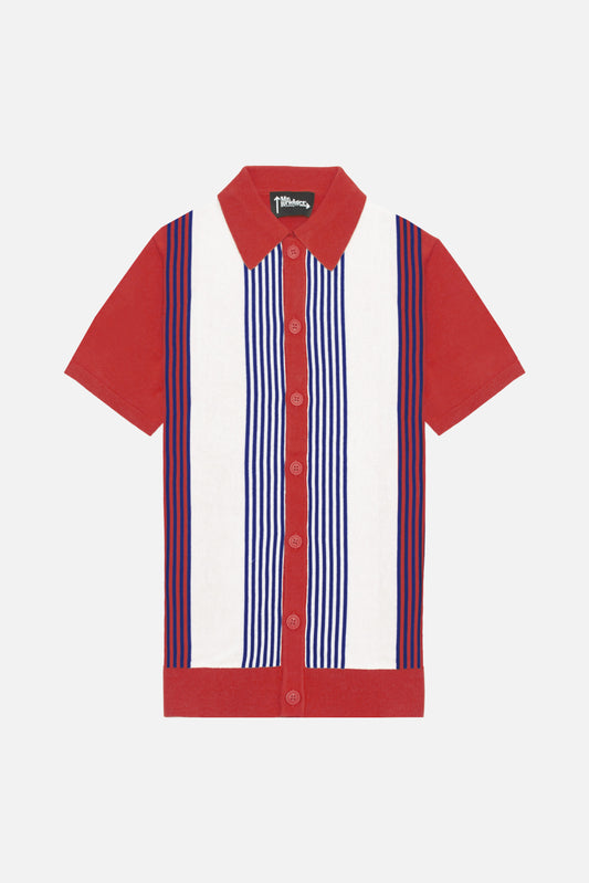 Paulie Stripe Cherry - Knit
