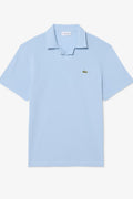 Classic Fit Cotton Linen Light Blue - Polo Shirt