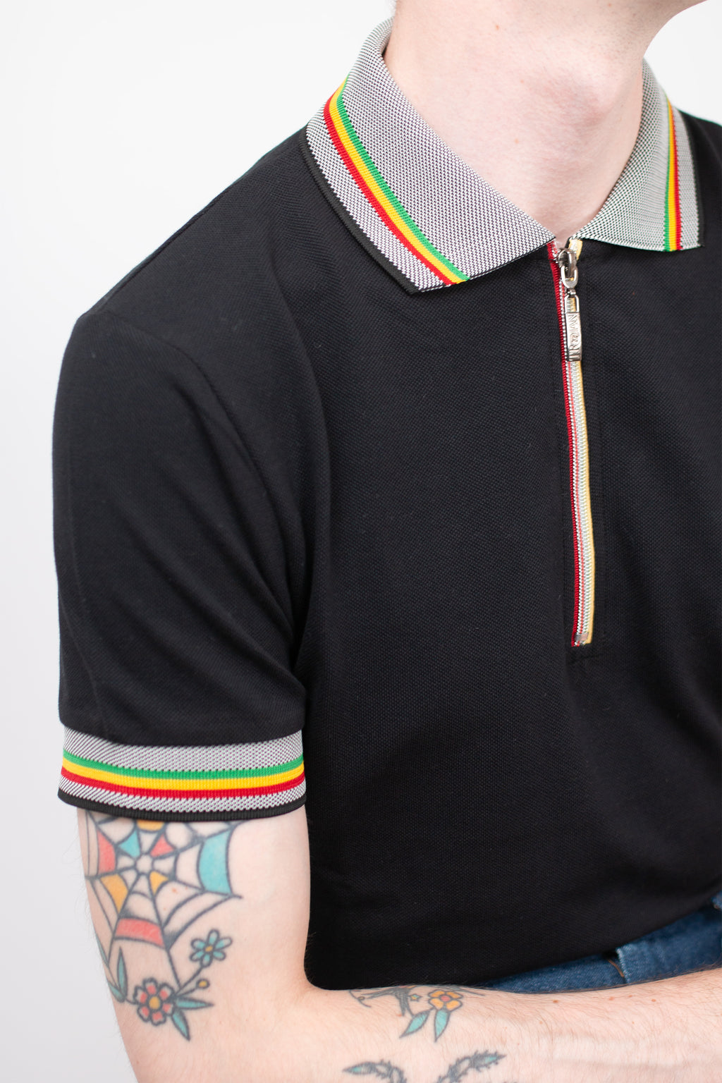 Oxford Collar Zip Pique - Polo