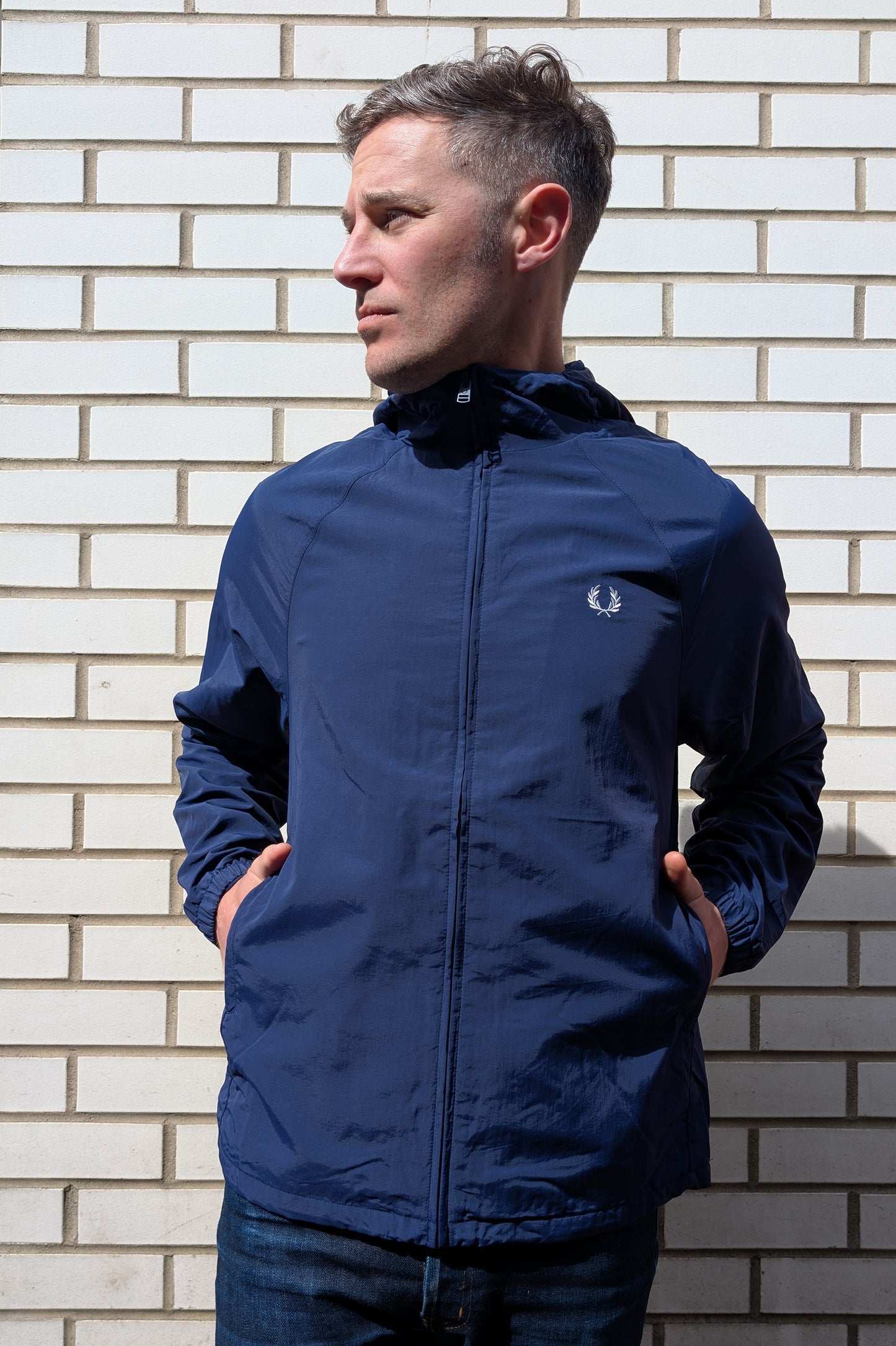 J2325 Hooded Shell  French Navy - Jacket