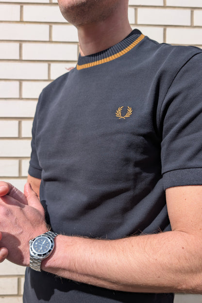 M7 Black Crew Neck Piqué - T-Shirt