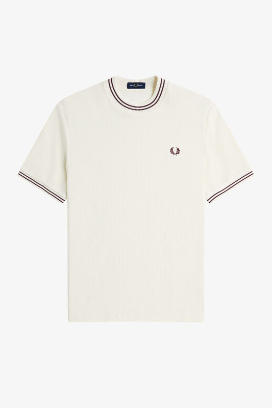 M8679 Ribbed Jersey Ecru - T-shirt