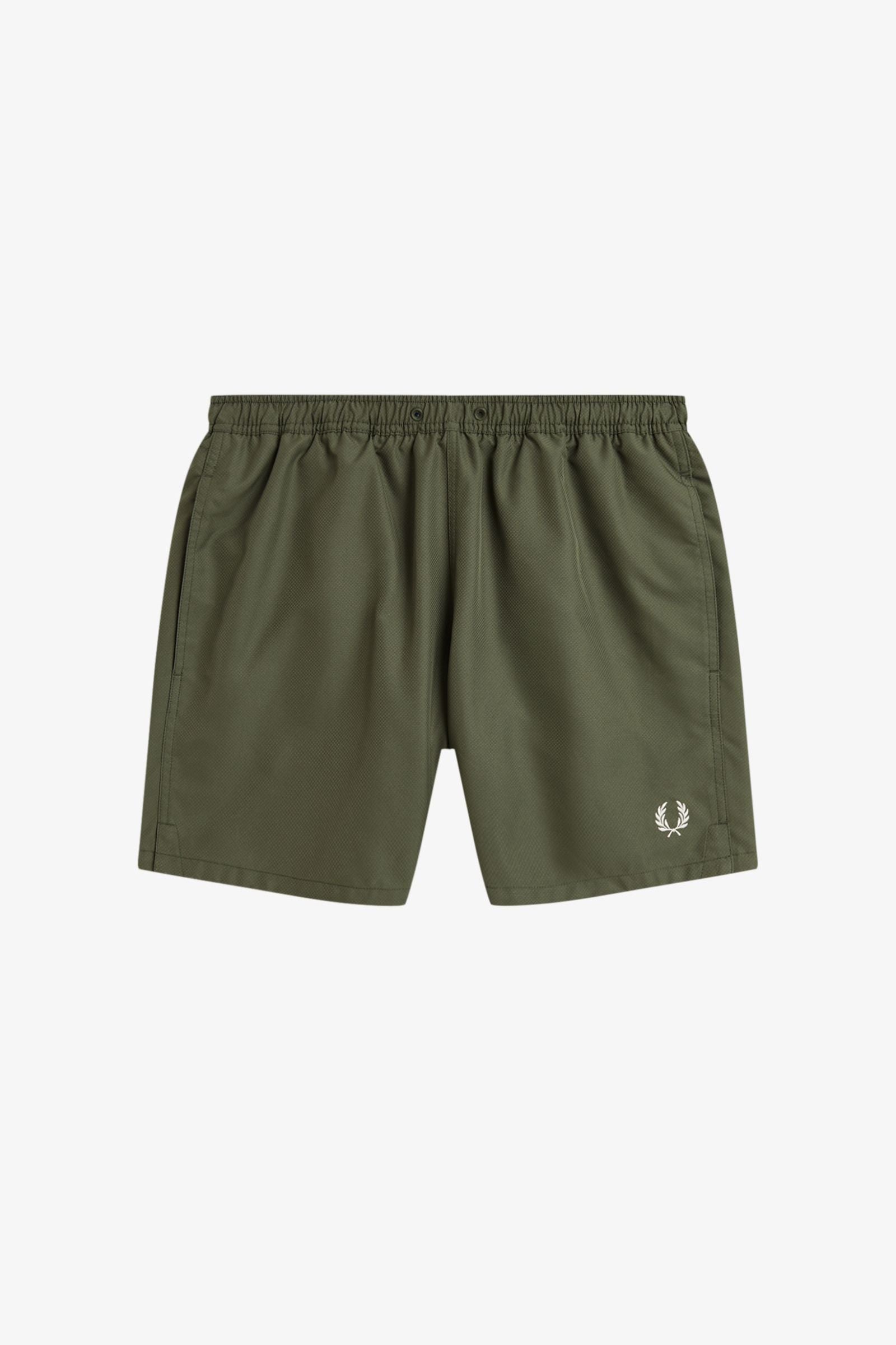S2303 Laurel Wreath Green - Swim Shorts