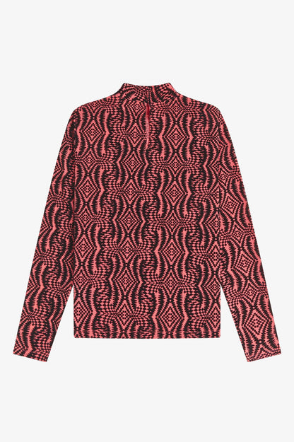 SG1111 Amy Winehouse Flock Print Mesh - Top