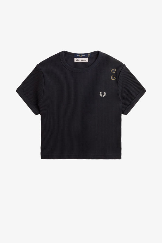 SG9112 Black Amy Winehouse Ribbed - T-Shirt
