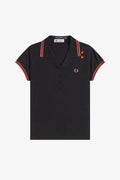 SK2142 Pocket Detail Black - Knitted Shirt