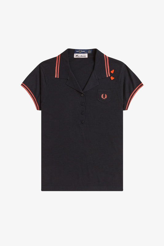 SK2142 Pocket Detail Black - Knitted Shirt