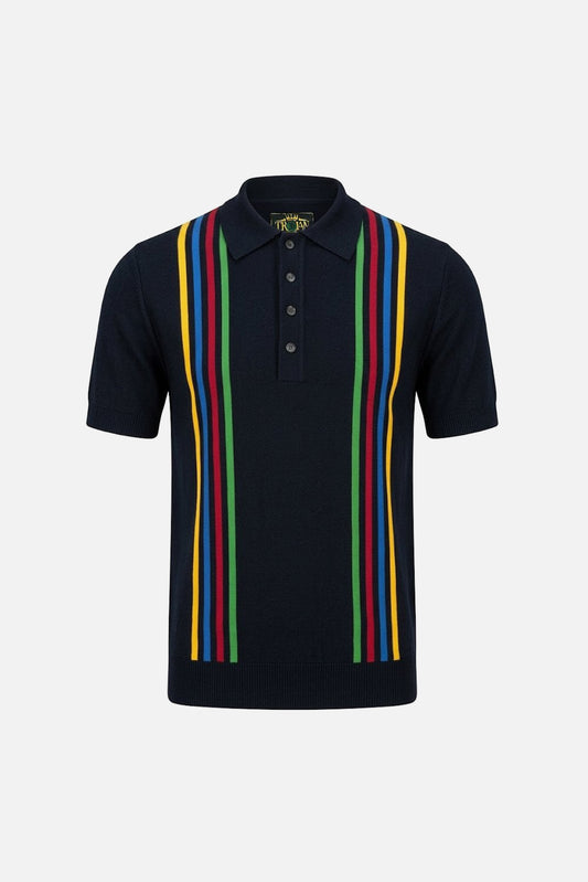 Multi-Stripe Navy - Polo