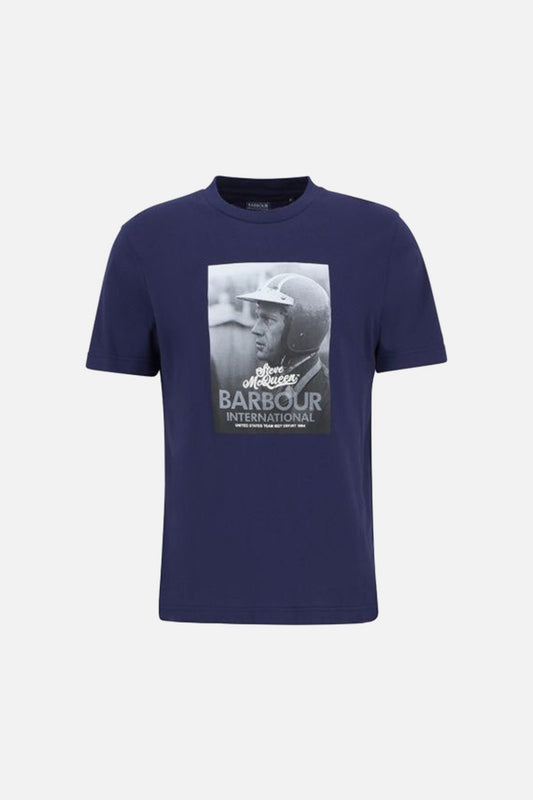 Steve McQueen Graphic Royal Blue - T-Shirt