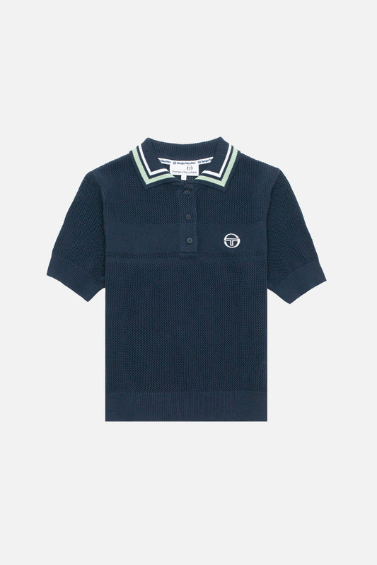 Sienna Maritime Blue - Knitted Polo