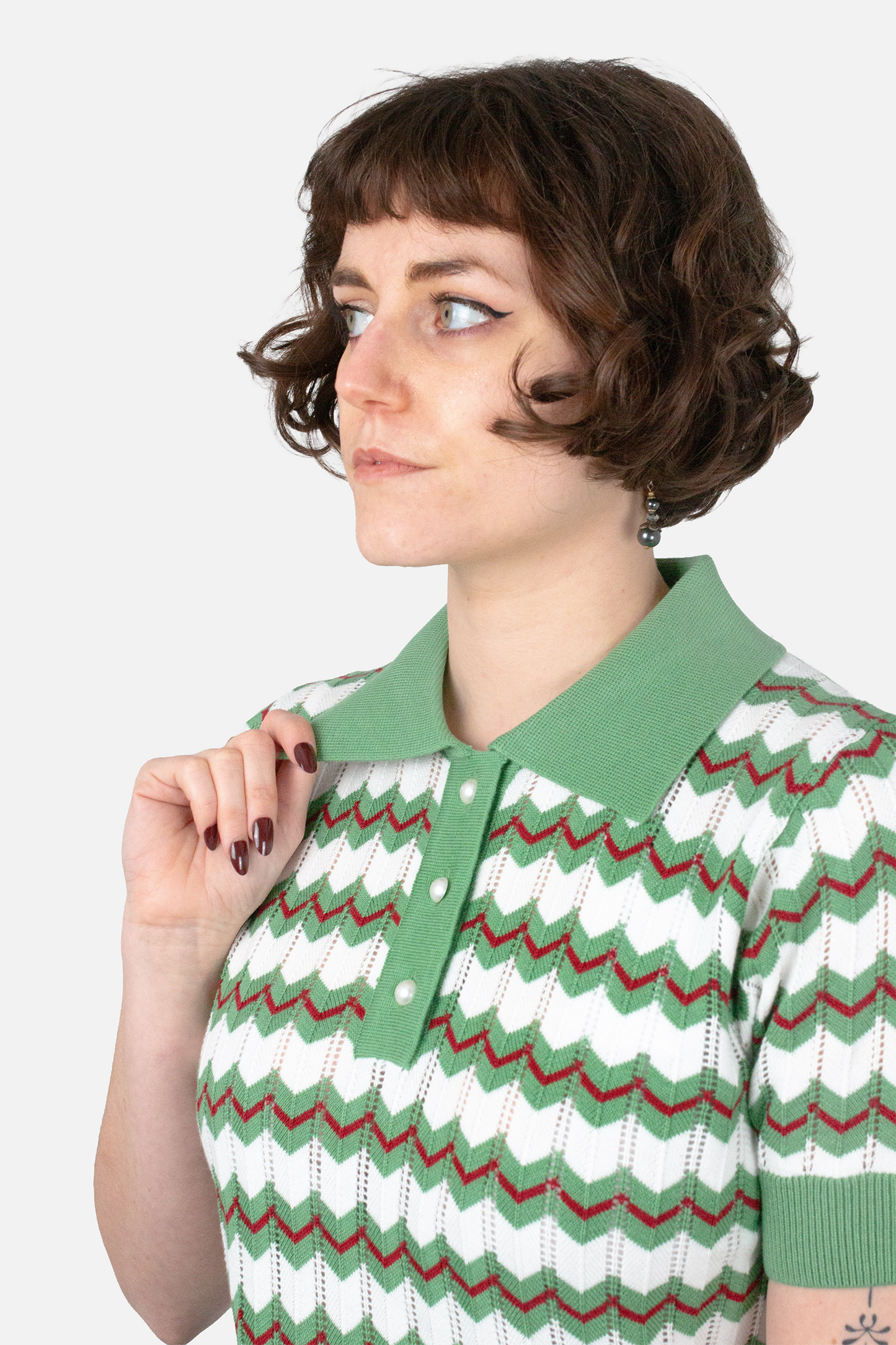 Supreme Fine Gauge Verde - Polo Knit