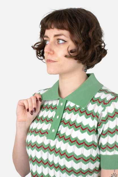 Supreme Fine Gauge Verde - Polo Knit