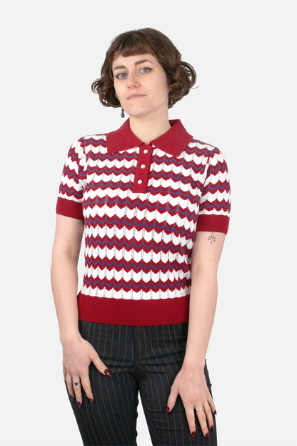 Supreme Fine Gauge Cherry - Polo Knit