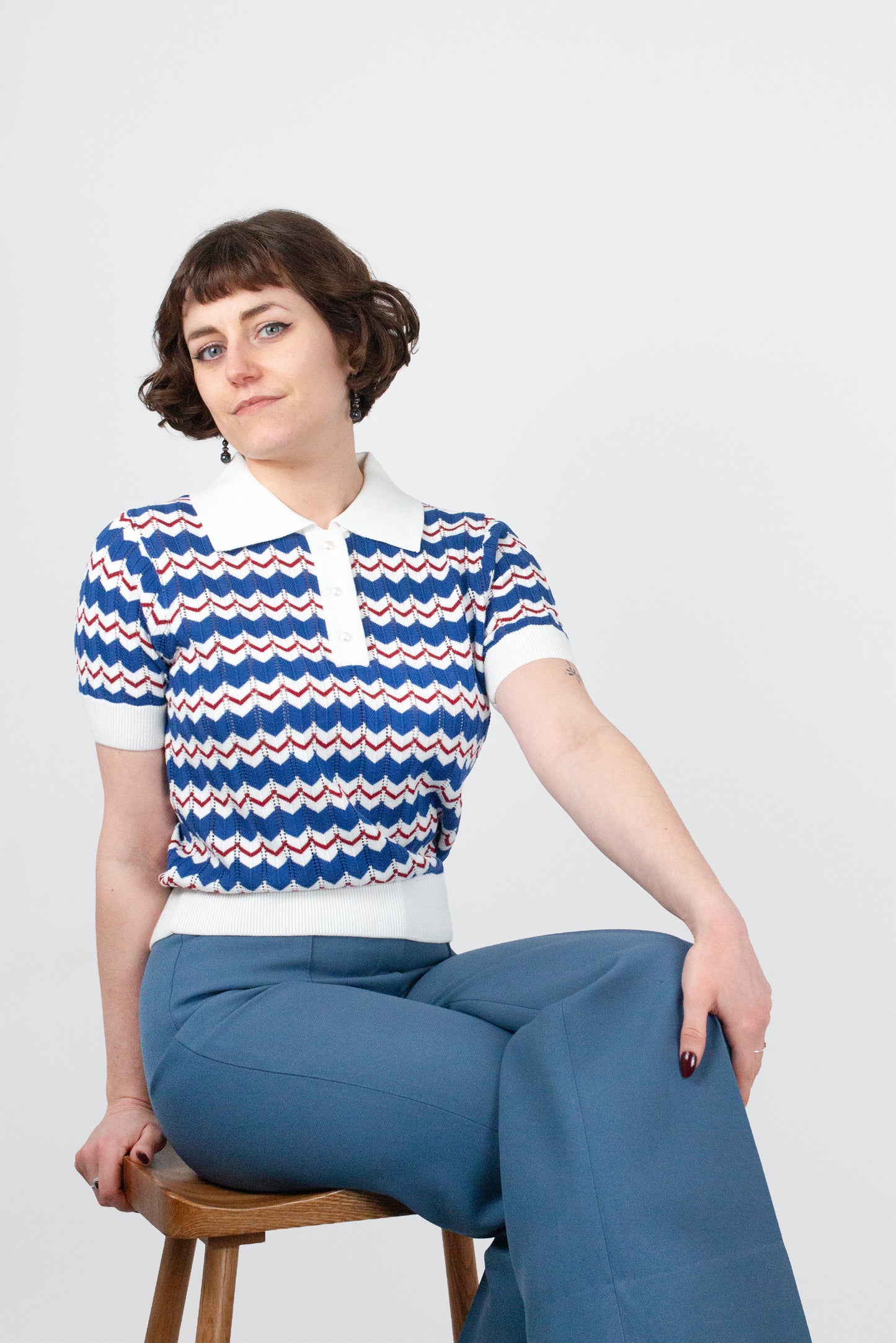 Supreme Fine Gauge White - Polo Knit