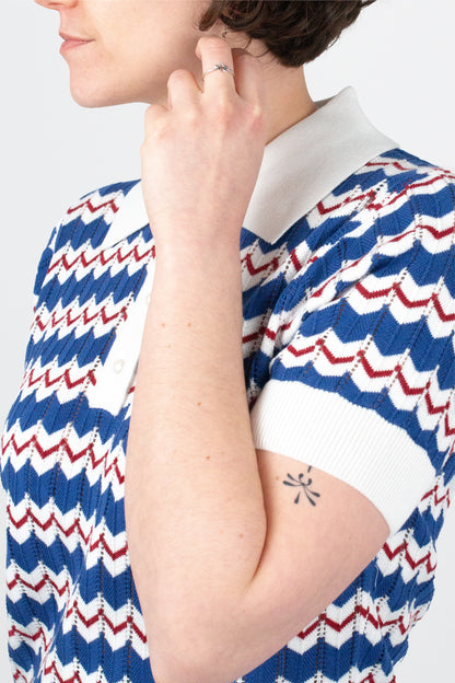 Supreme Fine Gauge White - Polo Knit