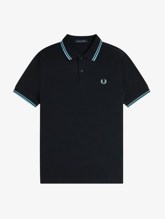 M3600 Navy / Mint Blue Twin Tipped - Polo