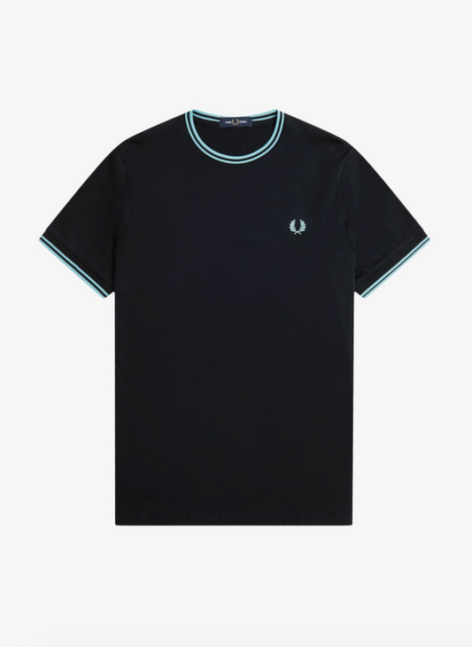 M1588 Twin Tipped Navy / Mint Blue - T-Shirt