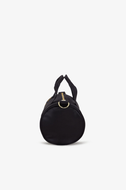 L9265 Amy Winehouse Black Satin - Mini Barrel Bag