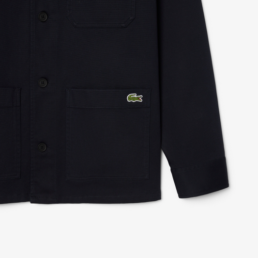Cotton Overshirt Navy Blue - Jacket
