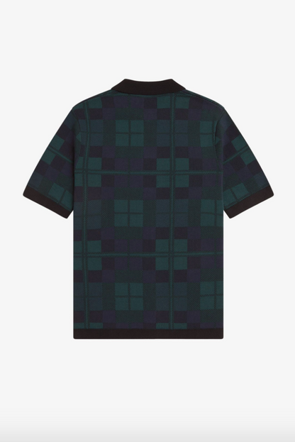 K1553 Black Watch Tartan Knit - Shirt