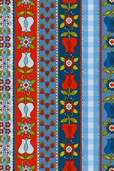 Dolly Tulip Stripe Blue - Scarf
