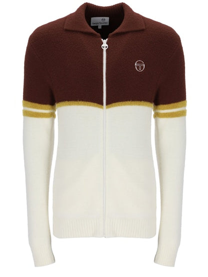 Orion Bitter Chocolate/Arrowwood/Gardenia Brushed Knit - Track Top
