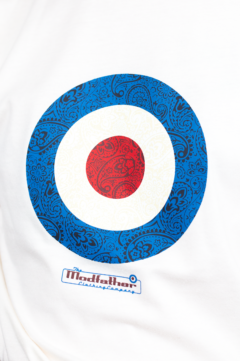 Paisley Target Ecru L/S - T-Shirt